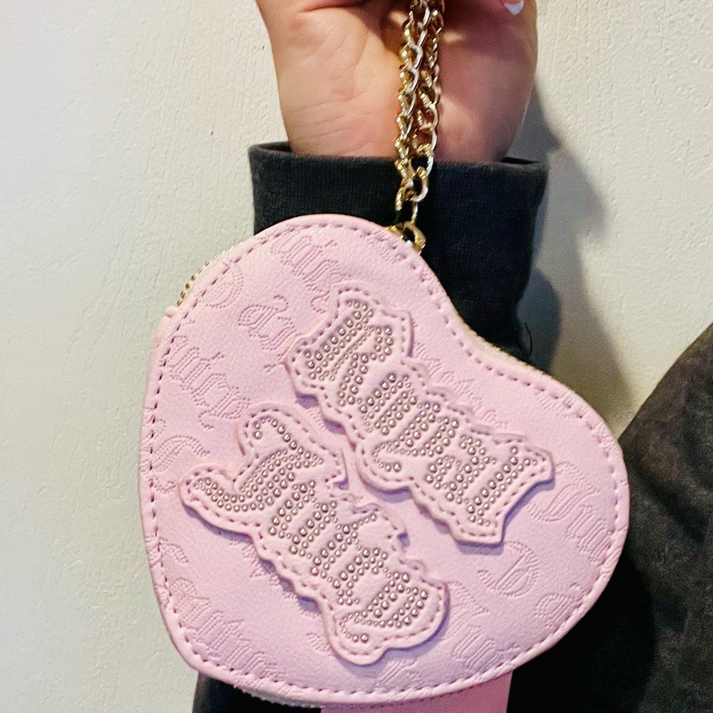 Juicy Couture Blush Pink Heart-Shaped Mini-Purse